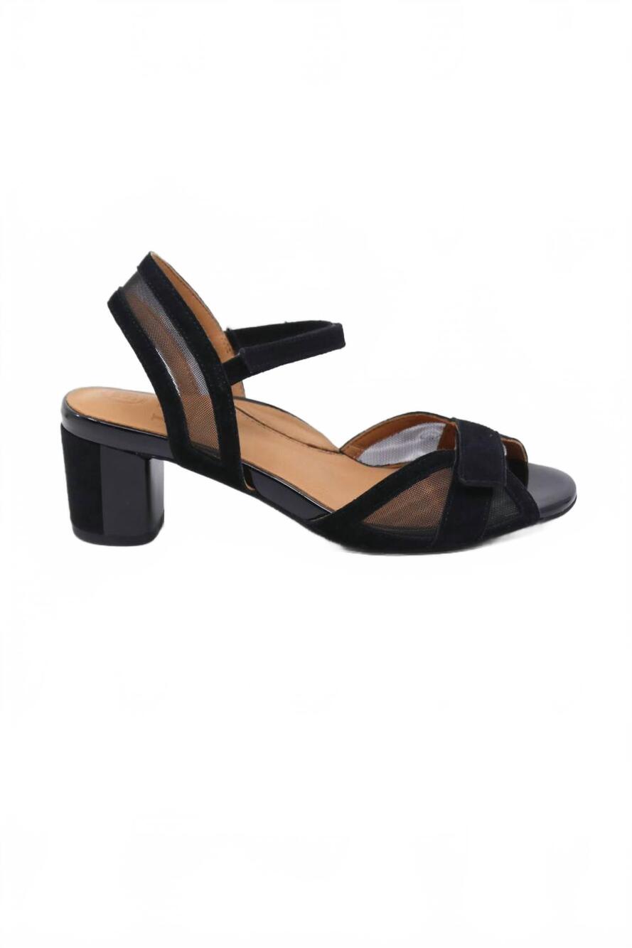 NEW L'AMOUR DES PIEDS women's mahiya sandal in black suede